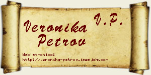 Veronika Petrov vizit kartica